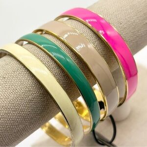 J. Crew Lot of 4 Bangle Bracelets 1 NWT